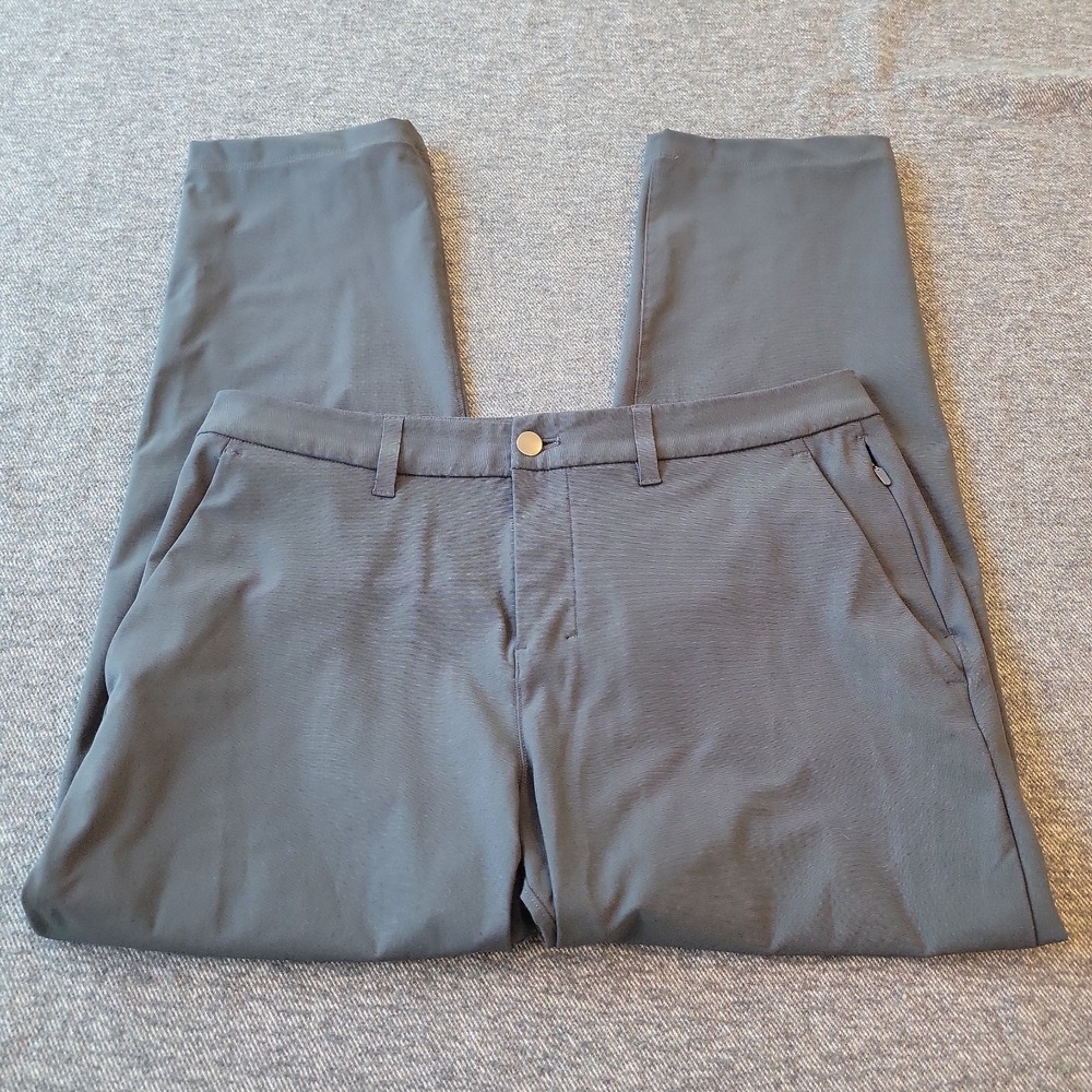 Lululemon ABC Pants Men's 33x28 Golf Performance Classic Fit Warpstreme Black